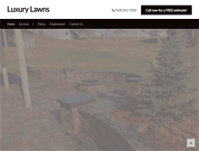 Tablet Screenshot of luxurylawnslandscaping.com